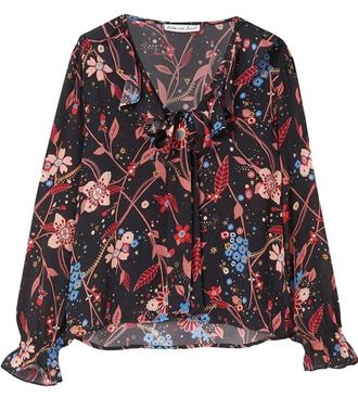 Lily And Lionel Lily & Lionel Floral Print Blouse Size XS