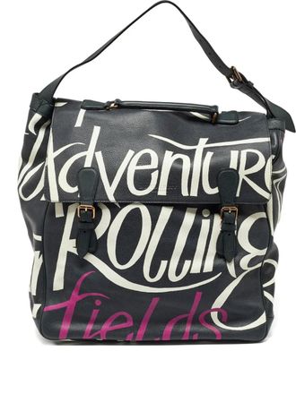 Burberry Leren shopper - Groen