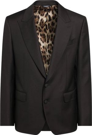 Dolce & Gabbana Sicilia Light Jacket - Heren - Blazers - Zwart - 2XL - Wol - Jassen