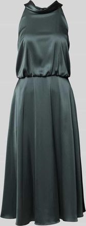 Vera Mont Cocktailkleid mit Neckholder in Anthrazit, Größe 34