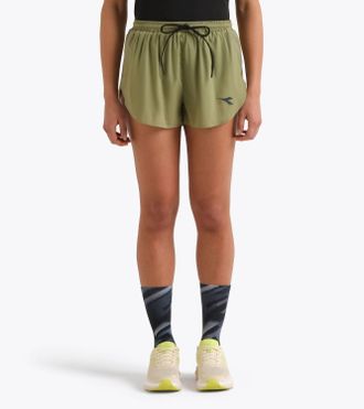 Diadora Super Light Fibrazero Split Short In Sage Green