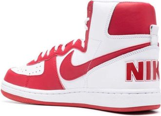 Nike Mens Terminator High High-Top Sneaker White Leather Rubber