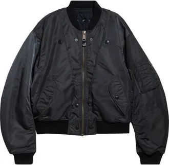 Maison Margiela Reversible Bomber Jacket in Dark Grey at Nordstrom, Size 42