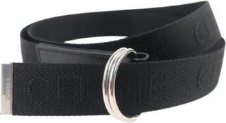 Celine Pre-owned Belts, female, Black, Size: ONE SIZE Pre-owned Polyester Belt
