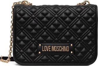 Love Moschino quilted-design shoulder bag - Black