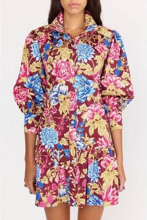 Christy Lynn Emi Mini Dress In Carmine Floral
