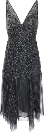 Elisabetta Franchi Kleedjes, Dames, Zwart, XS, Tule, Tule Jurk met Onderjurk