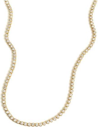 Madewell Tennis Necklace in Pale Gold at Nordstrom