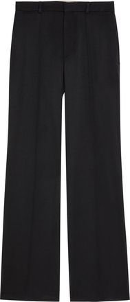 Chlo&eacute; Flared-leg Wool Trousers - Black - 40 (UK12 / M)