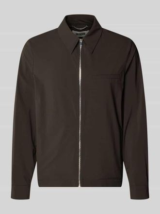 Drykorn Drykorn Jacke mit Kentkragen und Rei&szlig;verschluss Modell JOTTAR in Dunkelbraun, Gr&ouml;&szlig;e XXL