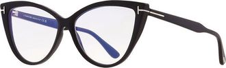 Tom Ford FT5843-B 005 Black/Clear Blue Light Block 56mm
