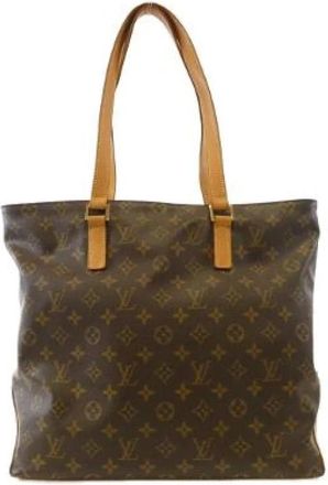 Louis Vuitton Pre-owned Monogram Cabas Mezzo Tote Bag - Heren - Vintage Shopper - Bruin - ONE Size - Vintage