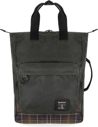 Barbour Field Waxed Rugzak - Heren - Rugzakken - Groen - ONE Size - Katoen - Tassen