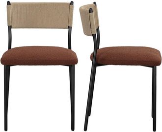 TOV Furniture Tov Furniture Set Of 2 Celine Performance Boucle Dining Chairs