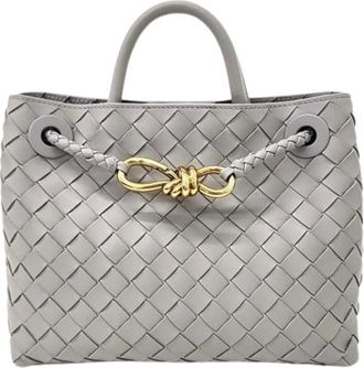 Bottega Veneta Pre-owned Vintage Metalen Handtas - Dames - Vintage Handtas - Grijs - ONE Size - Vintage