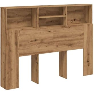 vidaXL Headboard Cabinet Artisan Oak 140x19x103.5 cm Vidaxl