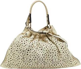 Marni Pre-owned Handbags, female, White, Size: ONE SIZE Pre-owned Oversized Shoulder Bag
