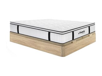 Vente-Unique Set 180x200cm Rete vano Natur. chiaro+Mater. ignifugo molle insac. topper sp.28cm - DELICE di YSM&Eacute;E H&Ocirc;TEL