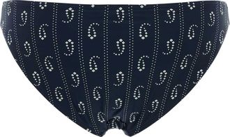 Tory Burch Womens Printed Stretch Nylon Bikini Bottom 401 Costumi Da Bagno Swimwear