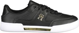 Tommy Hilfiger Womens Th Core Lowtop Sneakers Casual Style - Black - Size EU 38