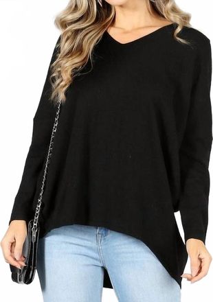 BLVD Supply Womens Taylor Oversized Dolman Sleeve Top In Black