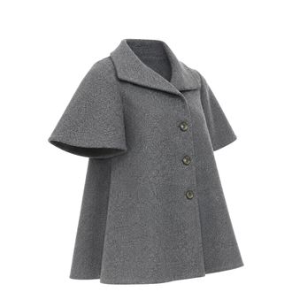 Marni wool blend flannel flutter short jacket