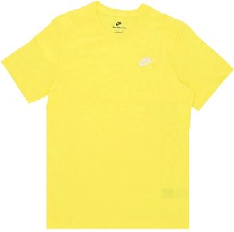 Nike T-Shirts, male, Yellow, Size: XL Club Tee Opti Yellow T-shirt