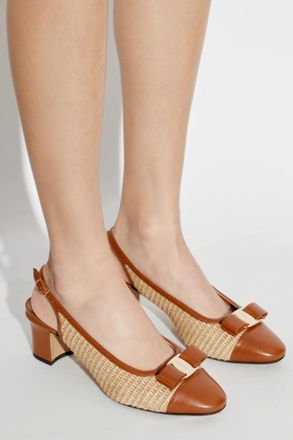 Ferragamo Heeled Shoes Vetty, Womens, Beige