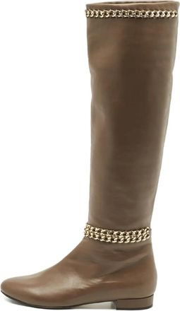 Le Silla Le Silla leather knee-high boots - Marrone