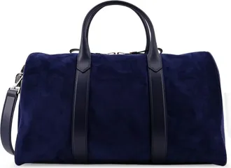 Tom Ford Suede Travel Bag With Engraved Logo On The Front