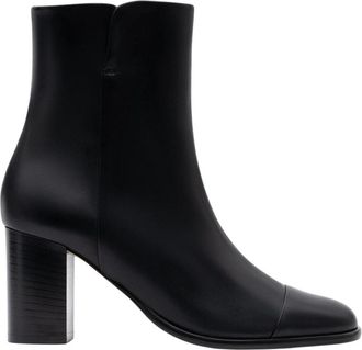Parall&egrave;le Rimini Enkellaars - Dames - Laarzen met Hak - Zwart - 40 EU - Leer - Schoenen