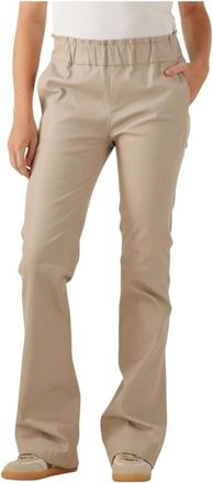 Ibana Dames, Broeken, Beige, Maat: L Wol