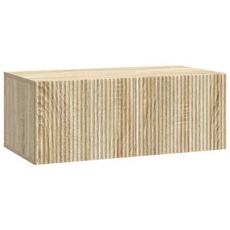 vidaXL Mueble Para Tv De Pared Roble Sonoma 78,5 X 41 X 30 Cm Vidaxl