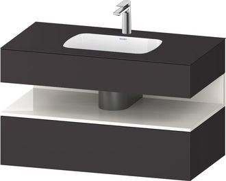Duravit Qatego Lavabo Encastrado Con Base De Lavabo Consola, - Duravit