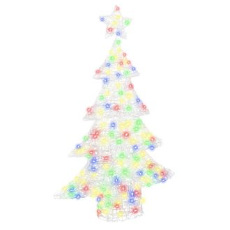 vidaXL &Aacute;rbol De Navidad 100 Led Multicolor 120 Cm Acr&iacute;lico Vidaxl