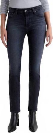 AG - Adriano Goldschmied Mari Mid-Rise Slim Straight Jean In Glitch