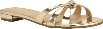 Calvin Klein Petula Slide Sandal in Gold at Nordstrom, Size 6.5