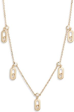Messika Move Uno Tassel Choker Necklace in Yellow Gold at Nordstrom