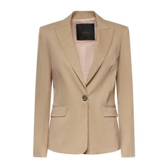 Pinko Blazers, female, Beige, Size: 2XS Blazers