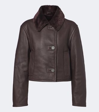 Joseph Liri shearling-trimmed leather jacket