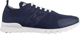 Kiton Fits Katoenen Sneakers - Heren - Sneakers - Blauw - 45 EU - Katoen - Schoenen