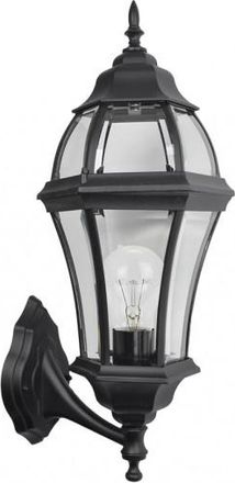 Fabrilamp Fabrilamp - Aplique Exterior Aluminio Becrux 1xe27 Negro Ip44 59,5x25x26 Cm