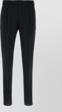Pantaloni Torino wool trousers tailored cut belt loops