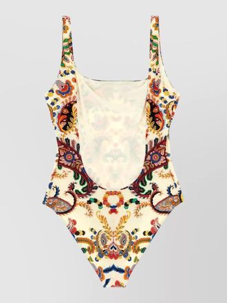 Etro paisley motif scoop neck one piece swimsuit