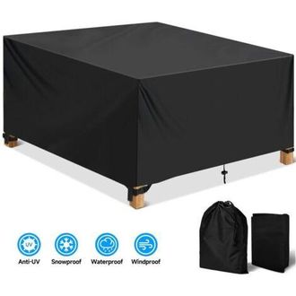 OEM Funda Protectora Rectangular Para Muebles De Jard&iacute;n, Oxford 420d Impermeable Para Mesa De Jard&iacute;n