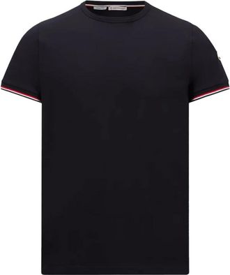 Moncler Heren, Tops, Blauw, Maat: 2XL Katoen