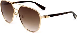 Trussardi Womens 61 mm Brown Sunglasses