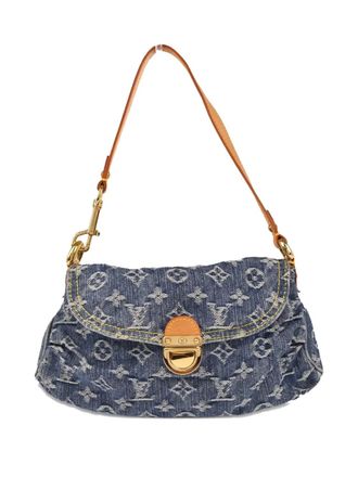 Louis Vuitton 2006 mini Pleaty Monogram denim handbag - Blue