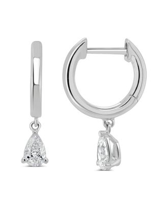 Sabrina Designs 14K 0.39 ct. tw. Diamond Drop Huggie Earrings