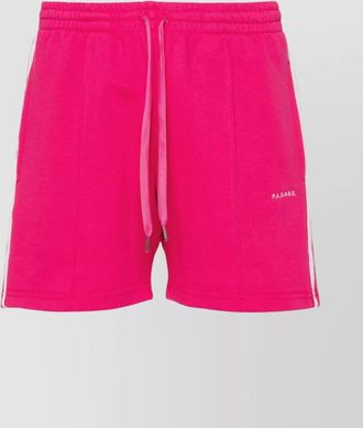 Parosh striped cotton blend jersey shorts